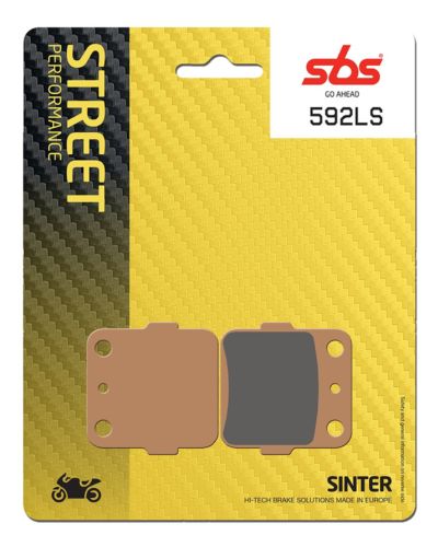 Plaquettes Freins SBS Plaquettes de frein moto SBS 592LS Streetexcel métal sintérisé