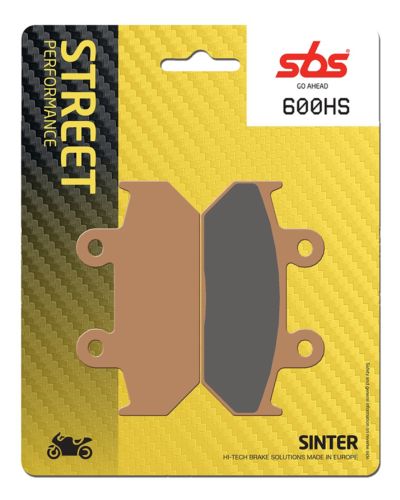 Plaquettes Freins SBS Plaquettes de frein moto SBS 600HS Streetexcel métal sintérisé