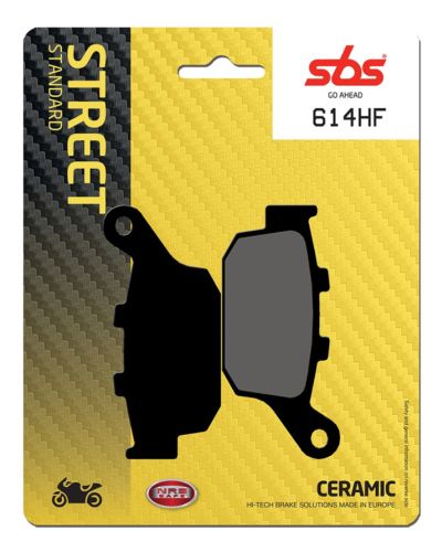 Plaquettes Freins SBS Plaquettes de frein moto SBS 614HF Street organique