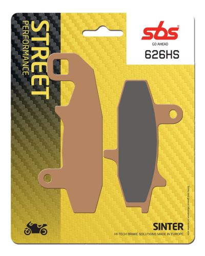 Plaquettes Freins SBS Plaquettes de frein moto SBS 626HS Streetexcel métal sintérisé