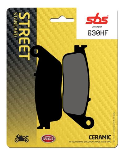 Plaquettes Freins SBS Plaquettes de frein moto SBS 630HF Street organique