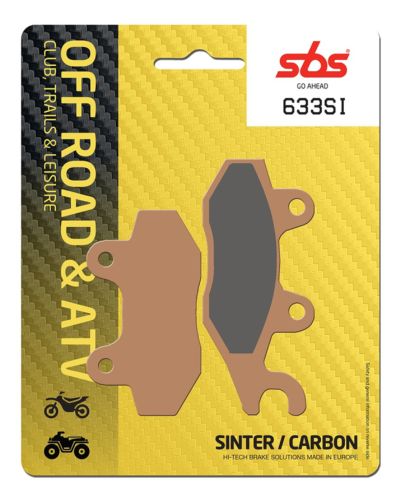 Plaquettes Freins SBS Plaquettes de frein moto SBS 633SI Off road métal sintérisé