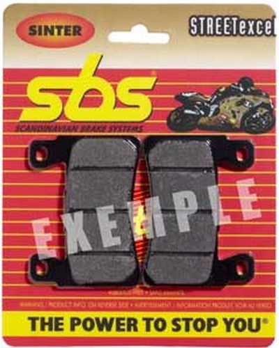 SBS Plaquettes de frein moto SBS 640HS Streetexcel métal sintérisé  