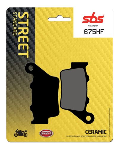 Plaquettes Freins SBS Plaquettes de frein moto SBS 675HF Street organique