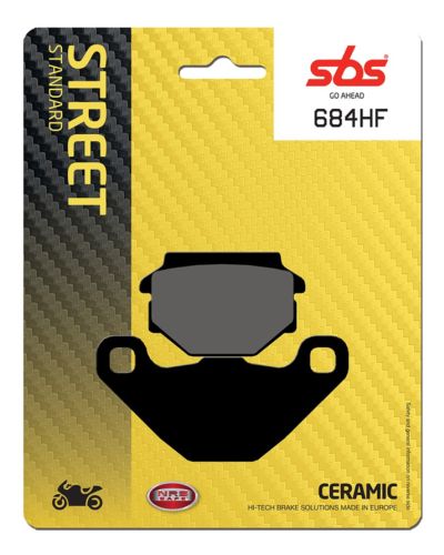 Plaquettes Freins SBS Plaquettes de frein moto SBS 684HF Street organique