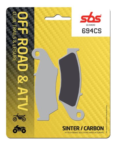 Plaquettes Freins SBS Plaquettes de frein moto SBS 694CS Off road carbon silver