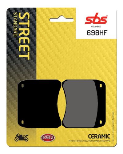 Plaquettes Freins SBS Plaquettes de frein moto SBS 698HF Street organique