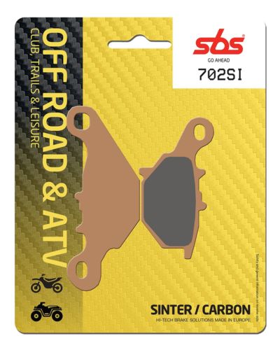 Plaquettes Freins SBS Plaquettes de frein moto SBS 702SI Off road métal sintérisé