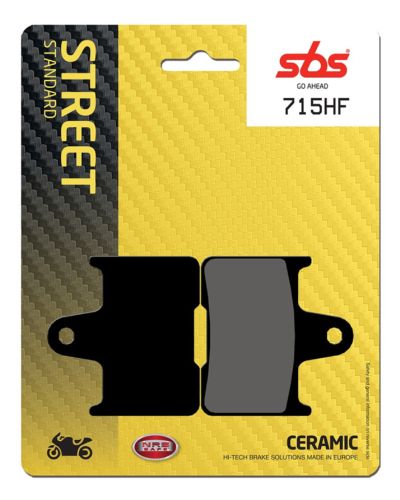 Plaquettes Freins SBS Plaquettes de frein moto SBS 715HF Street organique