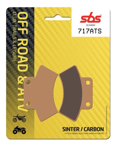 Plaquettes Freins SBS Plaquettes de frein moto SBS 717ATS Quad métal sintérisé