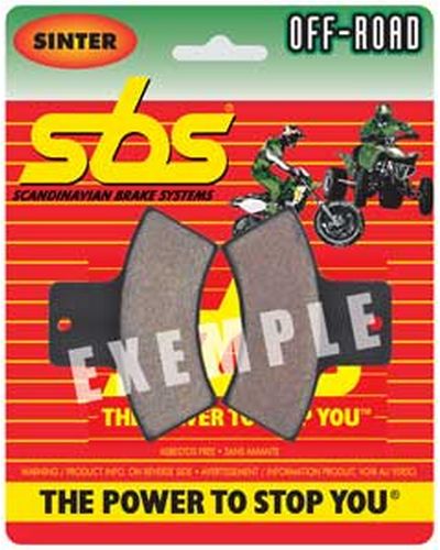 Plaquettes Freins SBS Plaquettes de frein moto SBS 717ATS Quad métal sintérisé