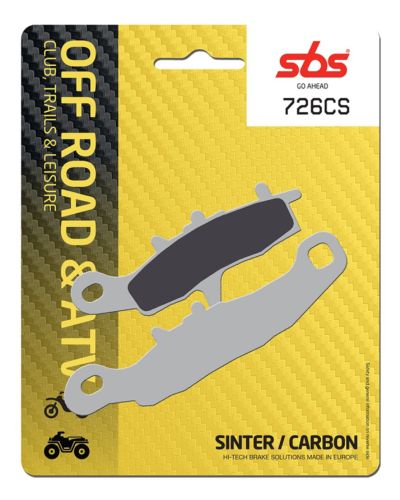 Plaquettes Freins SBS Plaquettes de frein moto SBS 726CS Off road carbon silver