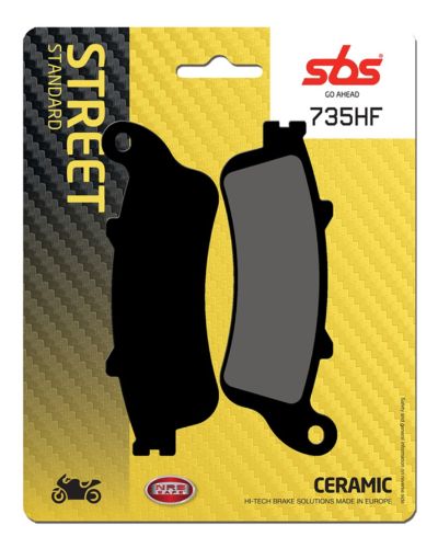 Plaquettes Freins SBS Plaquettes de frein moto SBS 735HF Street organique