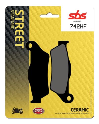 Plaquettes Freins SBS Plaquettes de frein moto SBS 742HF Street organique