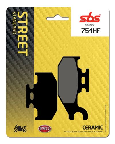 Plaquettes Freins SBS Plaquettes de frein moto SBS 754HF Street organique