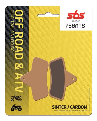 Plaquettes Freins SBS Plaquettes de frein moto SBS 758SI Off road métal sintérisé