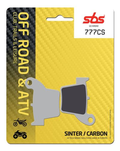 Plaquettes Freins SBS Plaquettes de frein moto SBS 777CS Off road carbon silver