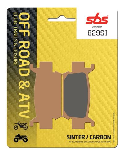 Plaquettes Freins SBS Plaquettes de frein moto SBS 829SI Off road métal sintérisé