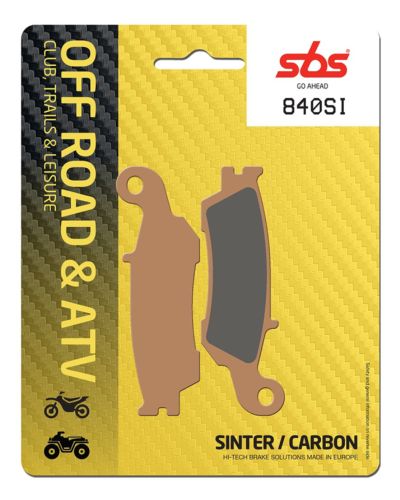 Plaquettes Freins SBS Plaquettes de frein moto SBS 840SI Off road métal sintérisé