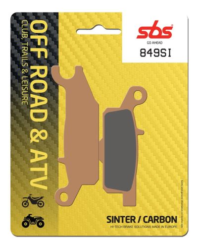 Plaquettes Freins SBS Plaquettes de frein moto SBS 849SI Off road métal sintérisé