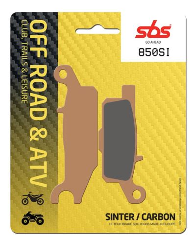 Plaquettes Freins SBS Plaquettes de frein moto SBS 850SI Off road métal sintérisé