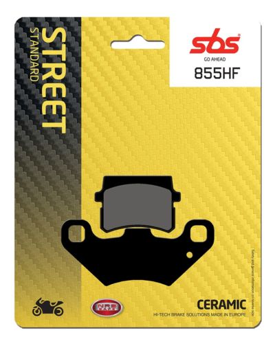 Plaquettes Freins SBS Plaquettes de frein moto SBS 855HF Street organique