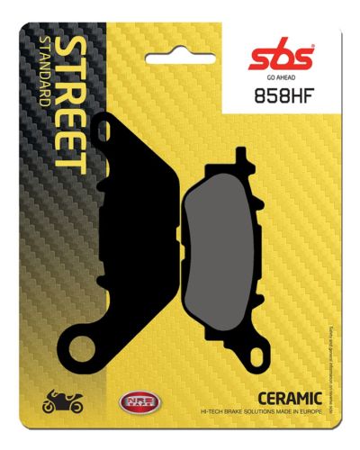 Plaquettes Freins SBS Plaquettes de frein moto SBS 858HF Street organique