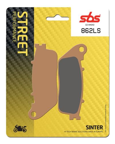 Plaquettes Freins SBS Plaquettes de frein moto SBS 862LS Streetexcel métal sintérisé