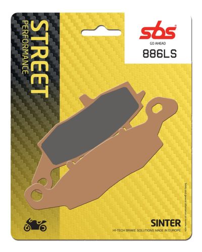 Plaquettes Freins SBS Plaquettes de frein moto SBS 886LS Streetexcel métal sintérisé