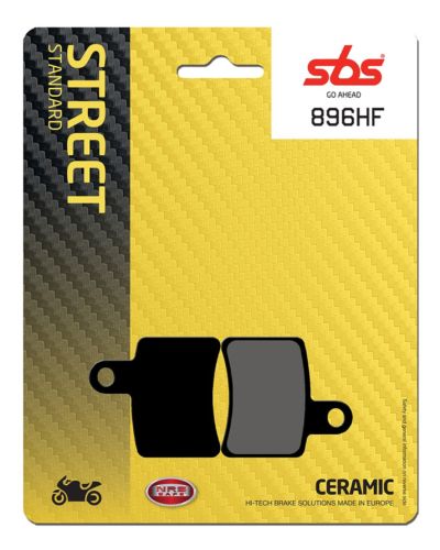 Plaquettes Freins SBS Plaquettes de frein moto SBS 896HF Street organique