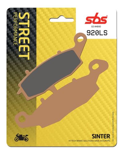 Plaquettes Freins SBS Plaquettes de frein moto SBS 920 (LS) Streetexcel métal sintérisé