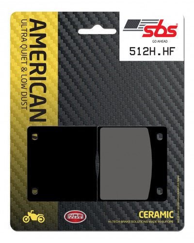 Plaquettes Freins SBS PLAQUETTES DE FREIN SBS 512H.HF