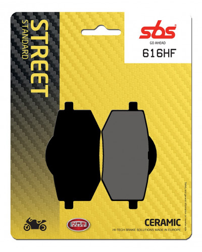 Plaquettes Freins SBS PLAQUETTES DE FREIN SBS 616 HF