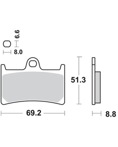 Plaquettes Freins SBS Plaquettes de frein SBS 634SP