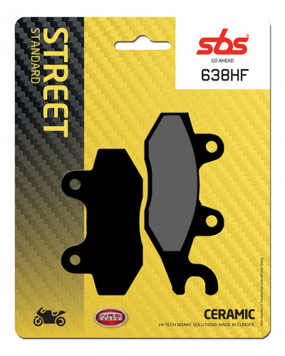 Plaquettes Freins SBS PLAQUETTES DE FREIN SBS 638HF