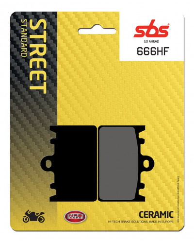 Plaquettes Freins SBS PLAQUETTES DE FREIN SBS 666HF Plaquettes Freins SBS PLAQUETTES DE FREIN SBS 666HF