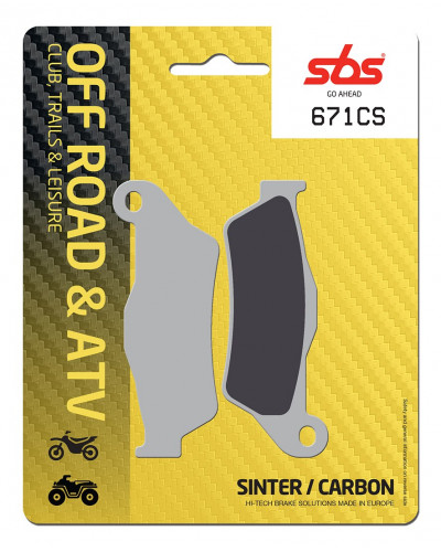 Plaquettes Freins SBS PLAQUETTES DE FREIN SBS 671CS