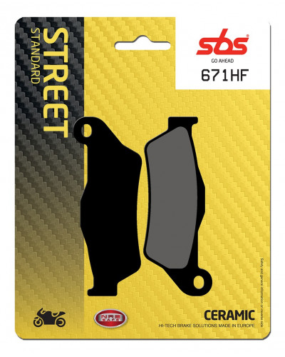 Plaquettes Freins SBS PLAQUETTES DE FREIN SBS 671HF