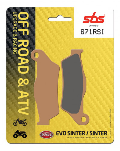Plaquettes Freins SBS PLAQUETTES DE FREIN SBS 671RSI