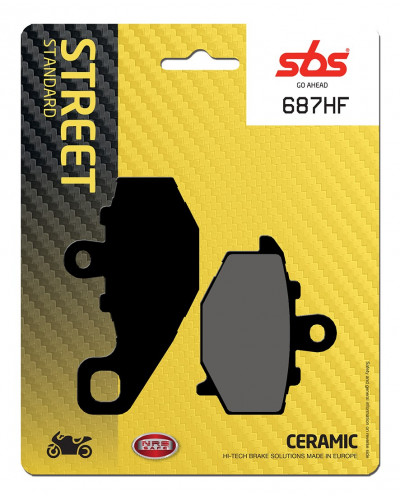 Plaquettes Freins SBS PLAQUETTES DE FREIN SBS 687HF
