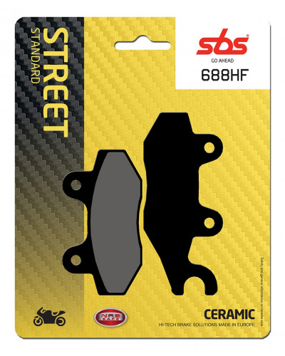 Plaquettes Freins SBS PLAQUETTES DE FREIN SBS 688HF Plaquettes Freins SBS PLAQUETTES DE FREIN SBS 688HF