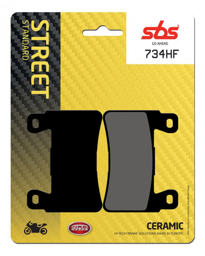 Plaquettes Freins SBS PLAQUETTES DE FREIN SBS 734HF Plaquettes Freins SBS PLAQUETTES DE FREIN SBS 734HF