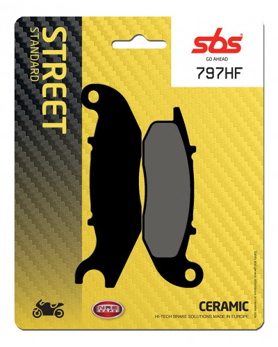 Plaquettes Freins SBS PLAQUETTES DE FREIN SBS 797HF Plaquettes Freins SBS PLAQUETTES DE FREIN SBS 797HF