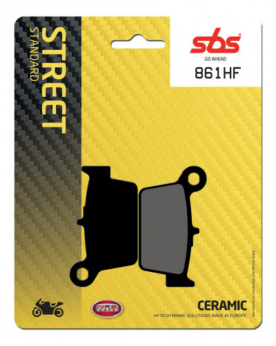 Plaquettes Freins SBS PLAQUETTES DE FREIN SBS 861HF Plaquettes Freins SBS PLAQUETTES DE FREIN SBS 861HF