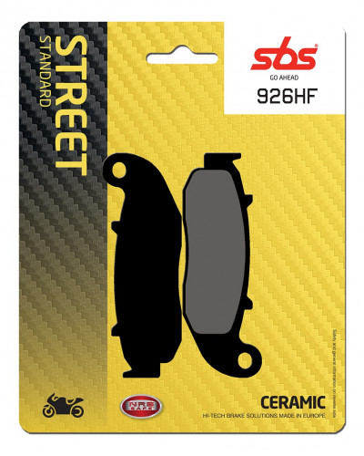 Plaquettes Freins SBS PLAQUETTES DE FREIN SBS 926HF Plaquettes Freins SBS PLAQUETTES DE FREIN SBS 926HF