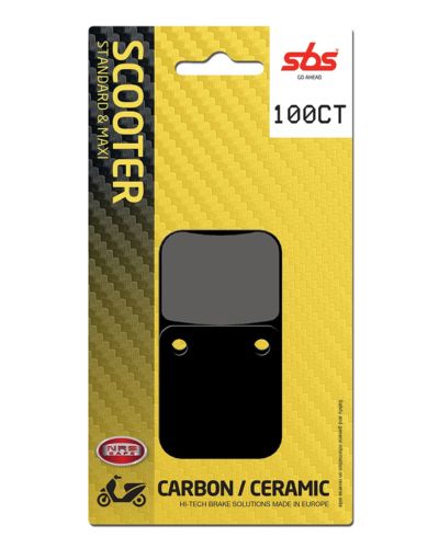 Plaquettes Freins SBS Plaquettes de frein scooter SBS 100CT Carbon tech