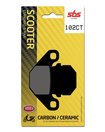 Plaquettes Freins SBS Plaquettes de frein scooter SBS 102CT Carbon tech