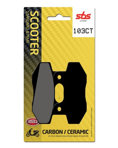 Plaquettes Freins SBS Plaquettes de frein scooter SBS 103CT Carbon tech