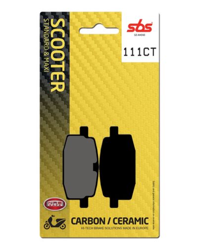 Plaquettes Freins SBS Plaquettes de frein scooter SBS 111CT Carbon tech