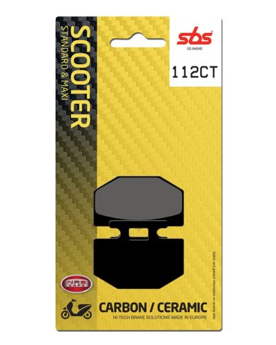 Plaquettes Freins SBS Plaquettes de frein scooter SBS 112CT Carbon tech